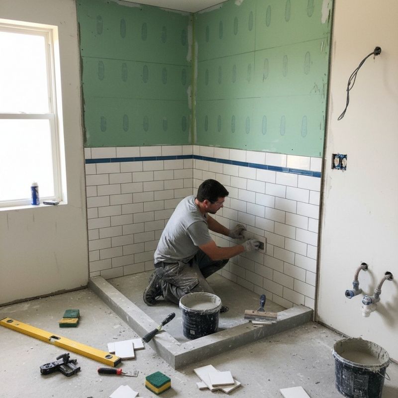 Shower Floor Tiling in Longmont, CO
